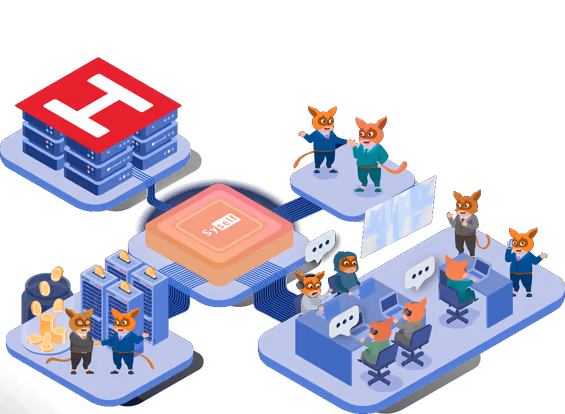 Syself connecting Hetzner servers to a partner's team and customers